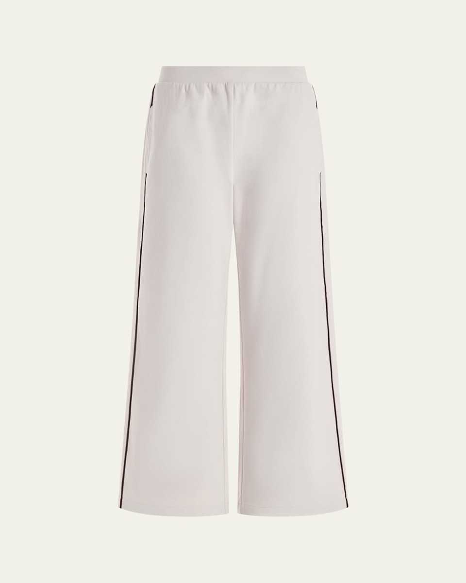 Brushed Rib Wide-Leg Pants